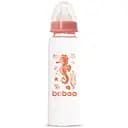 Стеклянная бутылочка для кормления Baboo Sea Life Антиколиковая, 240 мл, 3+ мес., оранжевая (3-118)