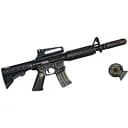 Іграшковий автомат Golden Gun з м'якими кулями M16 PF 910GG Золотий