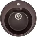 Кухонная мойка Рlatinum Luna 510 гранитная матовая с креплением D=51 см мокко (000025058)