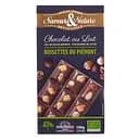 Шоколад молочный Saveurs & Nature с цельным фундуком органический 40% 100 г
