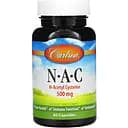 Аминокислота Carlson Labs N-A-C 500 мг 60 капсул