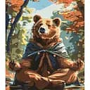 Набір для розпису по номерах Медитація серед природи, Strateg, 40x50 см, VA-4624