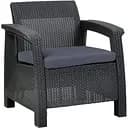 Кресло Allibert Corfu серое 1 шт (912293901)