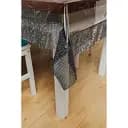 Скатертина силіконова з чорною стразовою стрічкою з камінням 270х140 см