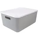 Комплект XL: ящик для хранения МВМ My Home FH-13 XL 360х257х160 мм и крышка FH-16 серый (FH-13/FH-16 GRAY)