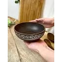 Миска керамічна (глиняна) різьблена Ангоб 700 мл