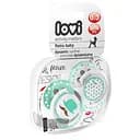 Пустышка силиконовая динамическая Lovi Retro baby, 0-3 мес., 2 шт., голубой (22/803boy)