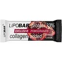 Батончик LipoBar Exclusive Protein Bar, 50 грамм обогащенный биоактивным коллагеном Peptan - Гранат