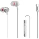 Навушники металеві Remax Metal Wired Earphone RM-560 Type-C сріблясті