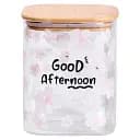 Ємність для сипучих продуктів Yiwu HP-34-24 900 мл з бамбуковою кришкою