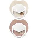 Пустышка силиконовая динамическая LOVI Prime Glow/Blush Glow 6-18 мес 2 шт. Ivory (34/437)