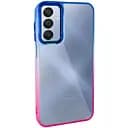 Чехол TPU+PC Fresh sip series для Samsung Galaxy A24 4G Розовый / Синий