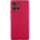 Чехол Silicone Cover Lakshmi Full Camera (AA) with MagFit для Motorola Moto G75 5G Красный / Rose Red