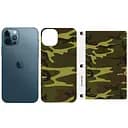 Захисна плівка SKLO Back тил+грані Camo для Apple iPhone 12 6.1 Коричневий/Army Brown
