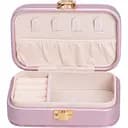 Скринька-органайзер для прикрас Yiwu з накидним замком 12x7.5x4 см рожева HP-5-34P