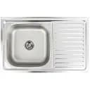 Кухонная мойка Platinum Декор 8050 L из нержавеющей стали (0.7/160 мм)