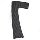 Подушка для беременных и отдыха MirSon Г-образная №5002 Color Line Stripe Black 140х40х20 см черная (2200010969535)