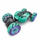 Радіокерована Машина XB 1235, Трансформер 360°, Парогенерація, Звук, LED, Роликові колеса, Акум. 3.7V, Блакитна