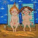 Картина за номерами "Рожеві окуляри" KHO2386 40х40 см