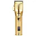 Аккумуляторная машинка для стрижки волос Professional Premium VGR V-280 со сменными насадками 6 шт Gold