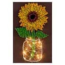 Набор стринг-арт Подсолнечник ABC-018 деревянная основа