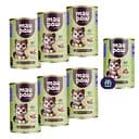 Набір вологого корму для дорослих собак MAU PAW шматочки в желе 2.905 кг (6 шт. + 1 шт. подарунок х 415 г)