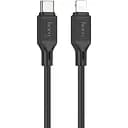 Кабель Hoco X90 Cool silicone PD charging data cable for Lightning Чорний