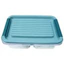 Контейнер для зберігання харчових продуктів Ardesto Fresh двосекційний 2х250 мл блакитний (AR1302B)