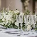 Набор бокалов TS Kitchen для шампанского на высокой ножке под хрусталь 6 штук по 145 мл прозрачный HP51A