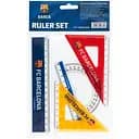 Набір Kite FC Barcelona лінійка 15 см, 2 косинця, транспортир (BC25-282)