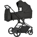 Дитяча універсальна коляска-книжка 2 в 1 El Camino ME 1091-1 Persona Total Black з реверсивним блоком і капюшоном XXL