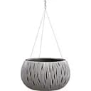 Горшок для цветов Prosperplast Sandy Bowl WS круглый с вкладышем подвесной, 370 мм, серый (23179-405)