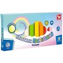 Пластилин круглый восковый Школярик 303114001-UA с запахом лимона 12 цветов