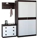 Прихожая Эверест Соната 14 венге темный/белый (EVR-2526)