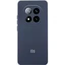 Чохол Silicone Cover Lakshmi Full Camera (AA) with logo для Xiaomi Poco X7 Синій / Midnight Blue