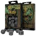 Набір кубиків Celtic 3D Revised Gray & black Dice Set , 7 шт. (SCER12)
