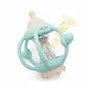 Развивающий сенсорный силиконовый грызунок прорезыватель погремушка, многофункциональная игрушка Cheeks 4 в 1