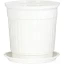 Вазон для цветов Ekodeo 1.8 л белый (P88905WH)