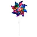 Ветряная вертушка, диаметр 24 см, палочка 40 см, фольга (В ассортименте)