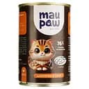Уценка. Полнорационный корм для взрослых кошек MAU PAW Кусочки в соусе с рыбой консервированные 415 г