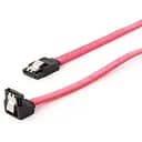 Кабель Sata Red 30 см Cablexpert угловой разъем с защелками (CC-SataM-DATA90-0.3 м)