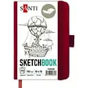 Скетчбук  Santi  для графіки 10×15 см 100 аркушів сливовий (743359)