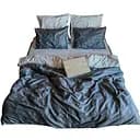 Комплект постельного белья Lelit Двухспальный 180х215 см сатин страйп SS-3026/1 серый (le2000000136615)