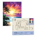 Набір для розпису по номерах "Тропічне узбережжя" 40*50 см, IDEA2-GX47235, ТМ "99IDEAS"