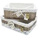 Набор плетеных корзин Natural House 2 шт. (FB-40/48)