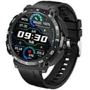 Смарт-часы с наушниками Lemfo Q10 силиконовый ремешок Black Black (18754)