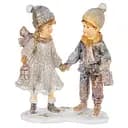 Фігурка декоративна Lefar Хлопчик із дівчинкою, 10,5 см, сірий із сріблястим (192-210)