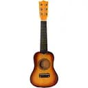 Гітара дерев’яна, 58 см, 6 струн, з медіатором (В асортименті)