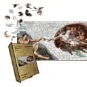 Деревянный пазл Создание Адама, А2, Деревянная коробка 300+ элементов