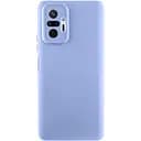 Чохол TPU Getman Liquid Silk Full Camera для Xiaomi Redmi Note 10 Pro / 10 Pro Max Бузковий / Light purple